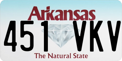 AR license plate 451VKV