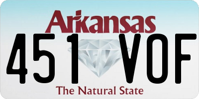 AR license plate 451VOF