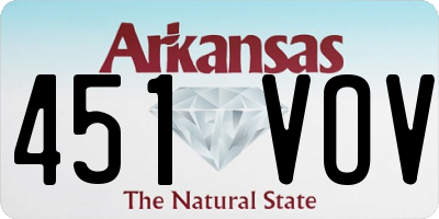 AR license plate 451VOV
