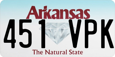 AR license plate 451VPK
