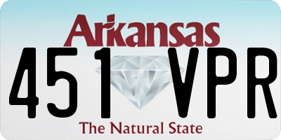 AR license plate 451VPR