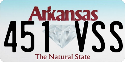 AR license plate 451VSS