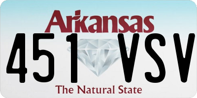 AR license plate 451VSV