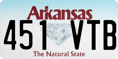 AR license plate 451VTB