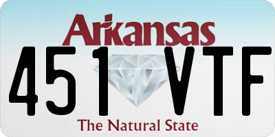 AR license plate 451VTF