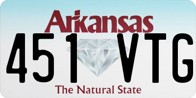AR license plate 451VTG