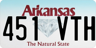 AR license plate 451VTH