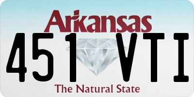 AR license plate 451VTI