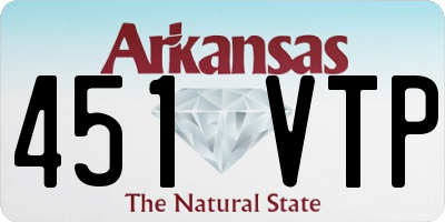 AR license plate 451VTP