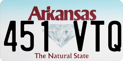 AR license plate 451VTQ