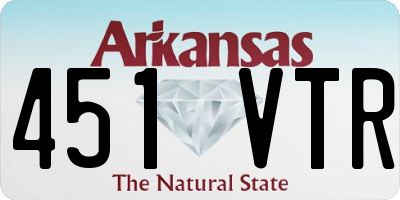AR license plate 451VTR