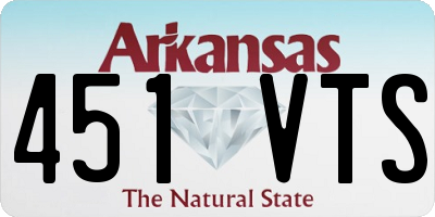 AR license plate 451VTS