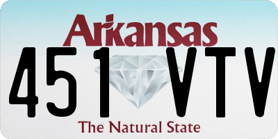 AR license plate 451VTV