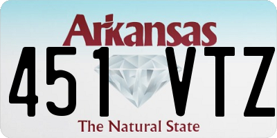 AR license plate 451VTZ