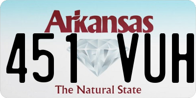AR license plate 451VUH