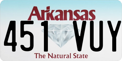 AR license plate 451VUY
