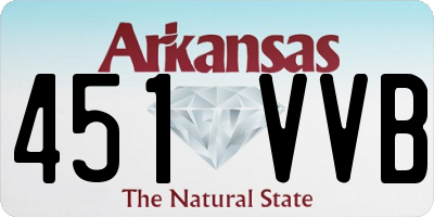 AR license plate 451VVB