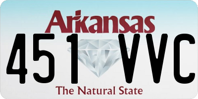 AR license plate 451VVC