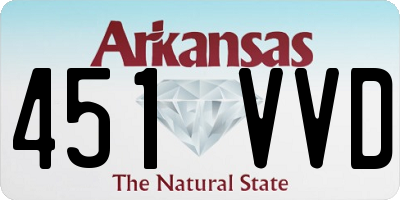 AR license plate 451VVD