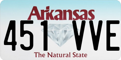 AR license plate 451VVE