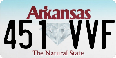 AR license plate 451VVF
