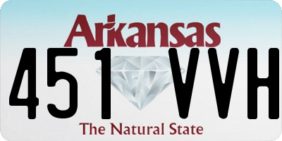 AR license plate 451VVH