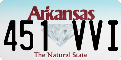 AR license plate 451VVI