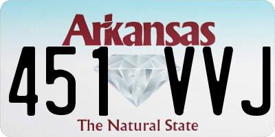 AR license plate 451VVJ