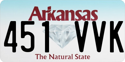 AR license plate 451VVK