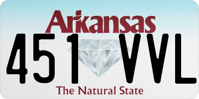 AR license plate 451VVL