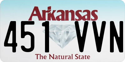 AR license plate 451VVN