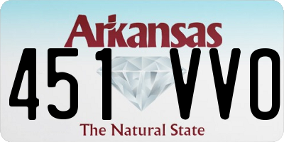 AR license plate 451VVO