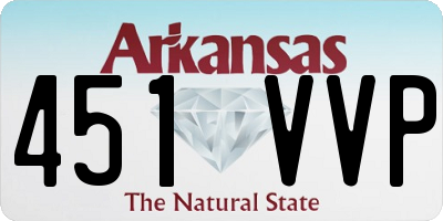 AR license plate 451VVP