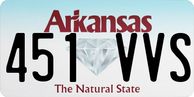 AR license plate 451VVS