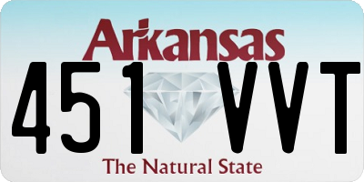 AR license plate 451VVT