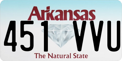 AR license plate 451VVU