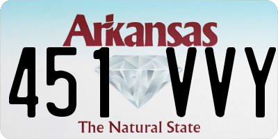 AR license plate 451VVY