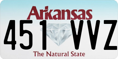 AR license plate 451VVZ