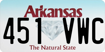 AR license plate 451VWC