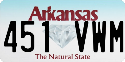 AR license plate 451VWM