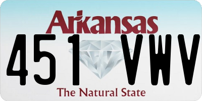 AR license plate 451VWV