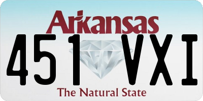 AR license plate 451VXI