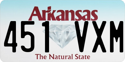AR license plate 451VXM