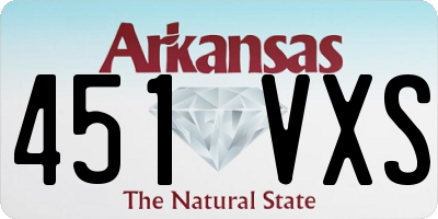AR license plate 451VXS
