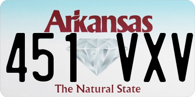 AR license plate 451VXV