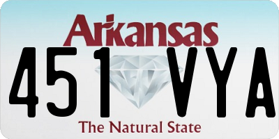 AR license plate 451VYA