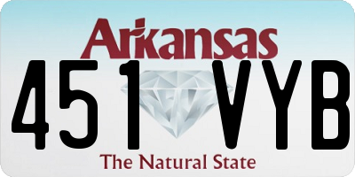 AR license plate 451VYB
