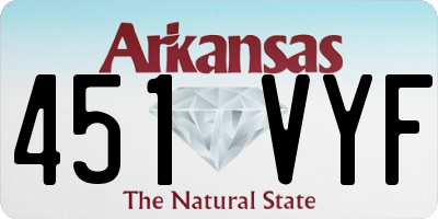 AR license plate 451VYF