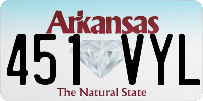 AR license plate 451VYL