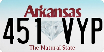 AR license plate 451VYP